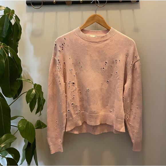 Totally Blown Shotgun Distressed Rose Sweater | Joshua Tree, Size M, EUC, $148 - Picture 5 of 9